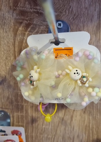 Mor Fiyonk Detaylı Çocuk Saç Tokası - Görsel 6