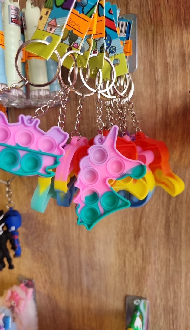 Renkli Kalp Popit Anahtarlık - Görsel 2