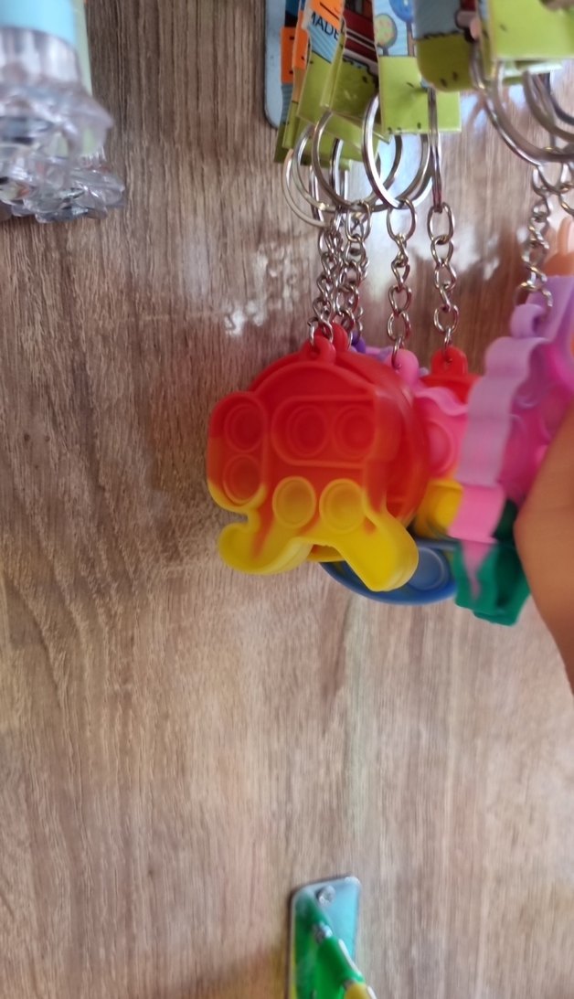 Renkli Kalp Popit Anahtarlık - Görsel 3