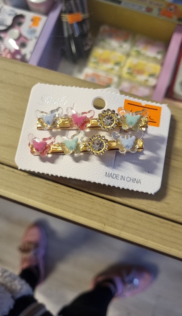 Renkli Pastel Kelebekli Bohem Toka Seti - Görsel 4