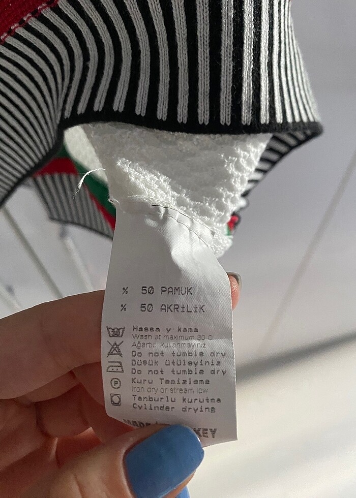 Renkli Triko Askılı Bluz - Görsel 3