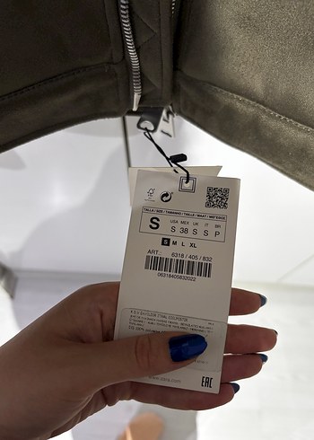 Kürklü Süet Erkek Ceket Zara S Etiketli - Görsel 4