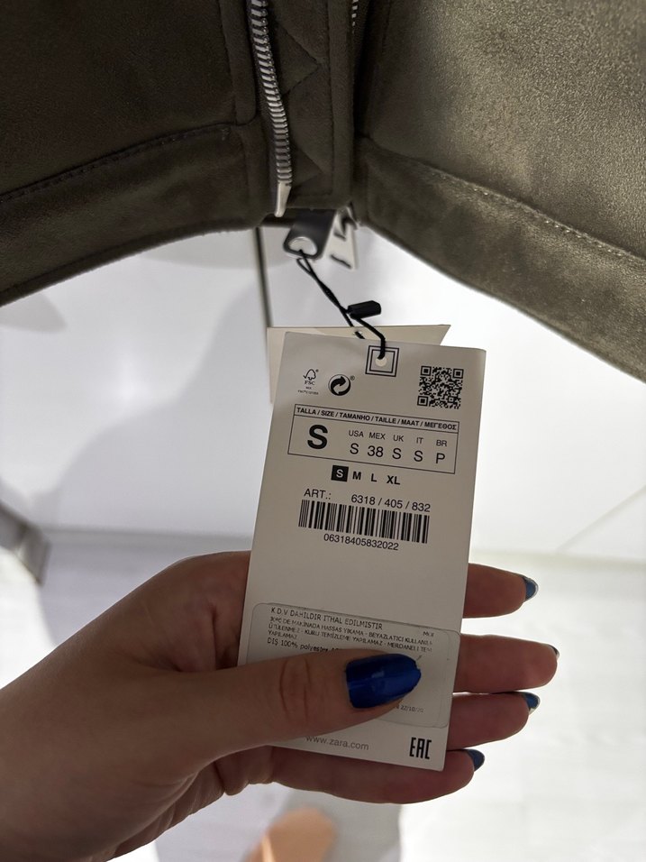 Kürklü Süet Erkek Ceket Zara S Etiketli - Görsel 4