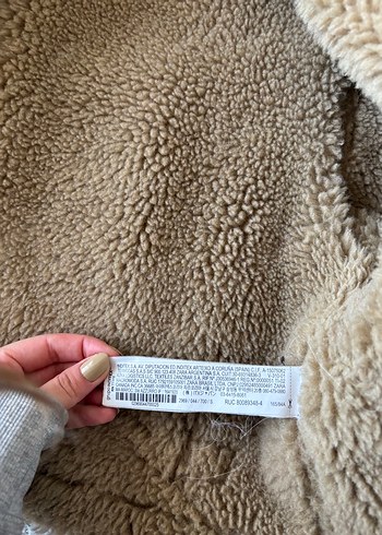 Zara İçi Kürklü Kahverengi Deri Ceket S - Görsel 3