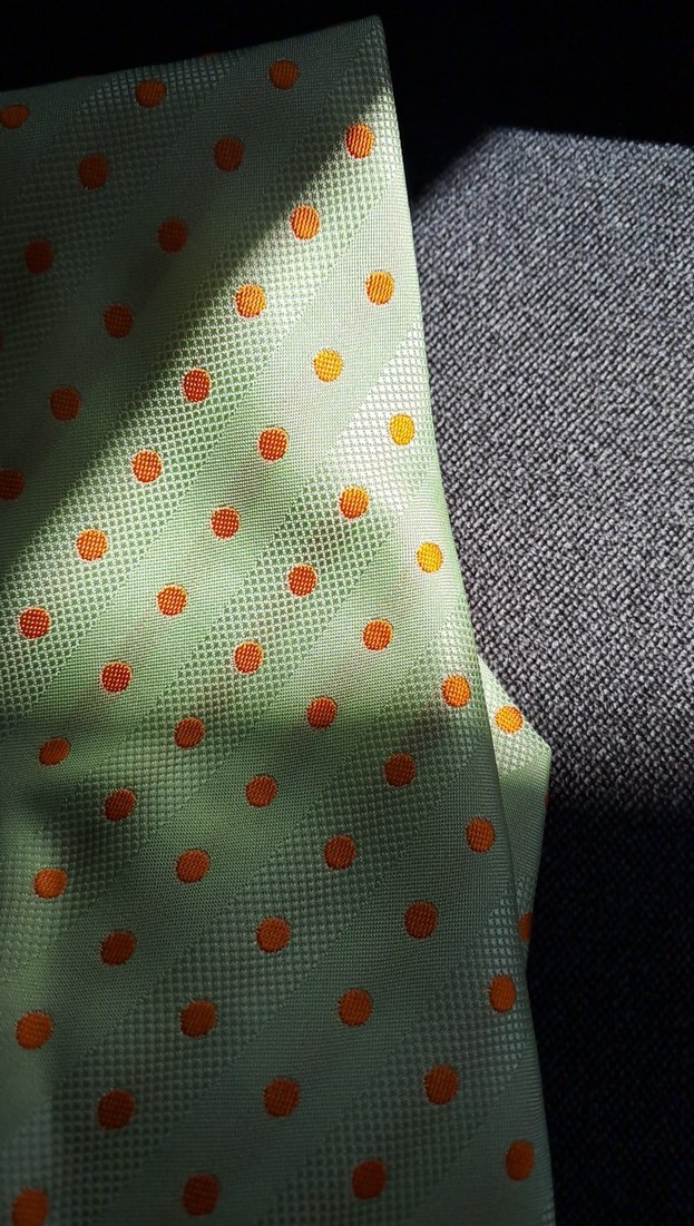 Erkek Çok Renkli Puantiyeli Kravat yeşil - Görsel 3