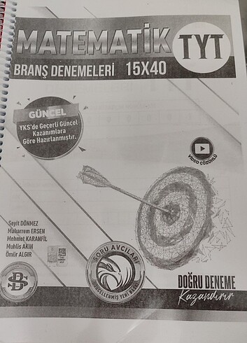 TYT MATEMATİK Branş Deneme Bilgi Sarmal Yayınları 