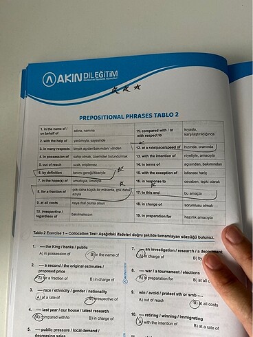 Beden AKIN DİL YKS DİL VOCABULARY VOL 2