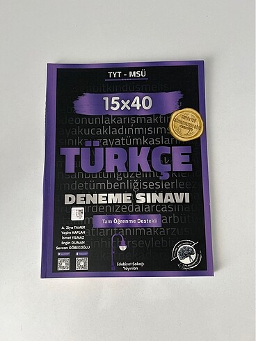 EDEBİYAT SOKAĞI TYT TÜRKÇE DENEME ONBEŞLİ