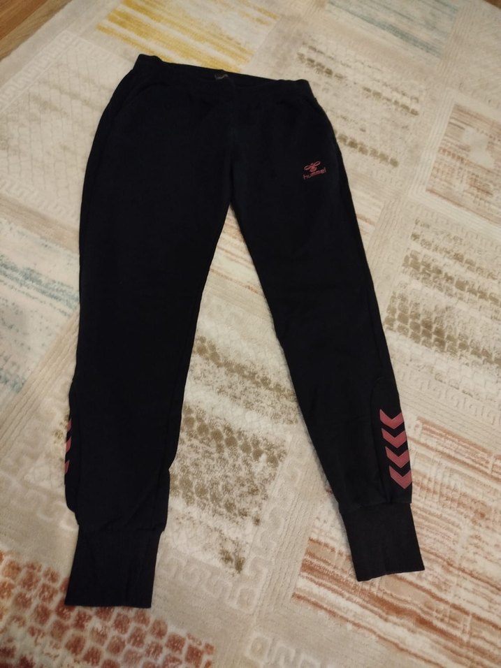 Kadın Siyah Bağcıklı Spor Eşofman Altı - Görsel 2