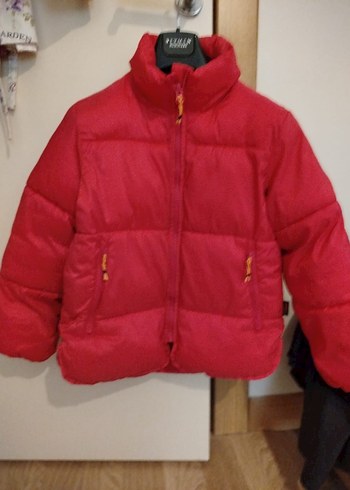 Kız Çocuk Kırmızı Mini Mont - Görsel 2