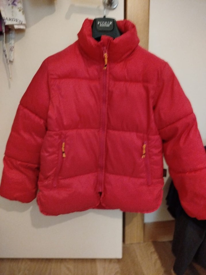 Kız Çocuk Kırmızı Mini Mont - Görsel 2