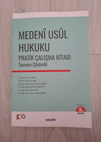 Medeni Usul Hukuku Pratik Çalışma Kitabı 8. Baskı