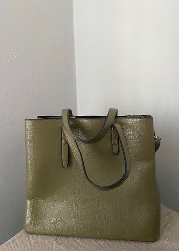 Kahverengi Yılan Desenli Deri Kadın Çanta - Görsel 4