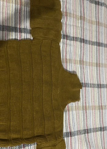 Kadın Kahverengi Boğazlı Triko Kazak - Görsel 2