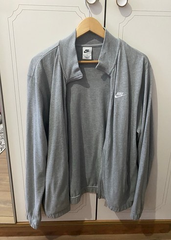 Gri Nike Fermuarlı Erkek Sweatshirt - Görsel 4