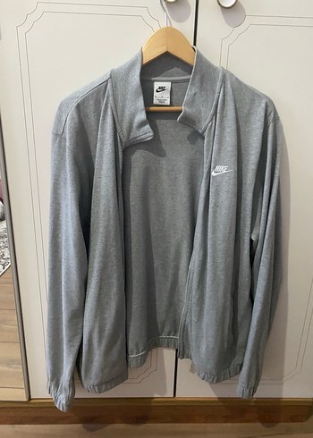 Gri Nike Fermuarlı Erkek Sweatshirt - Görsel 3