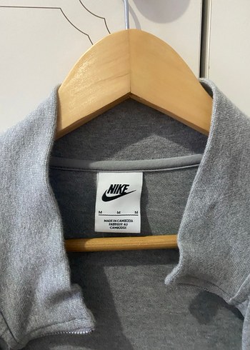 Gri Nike Fermuarlı Erkek Sweatshirt - Görsel 5