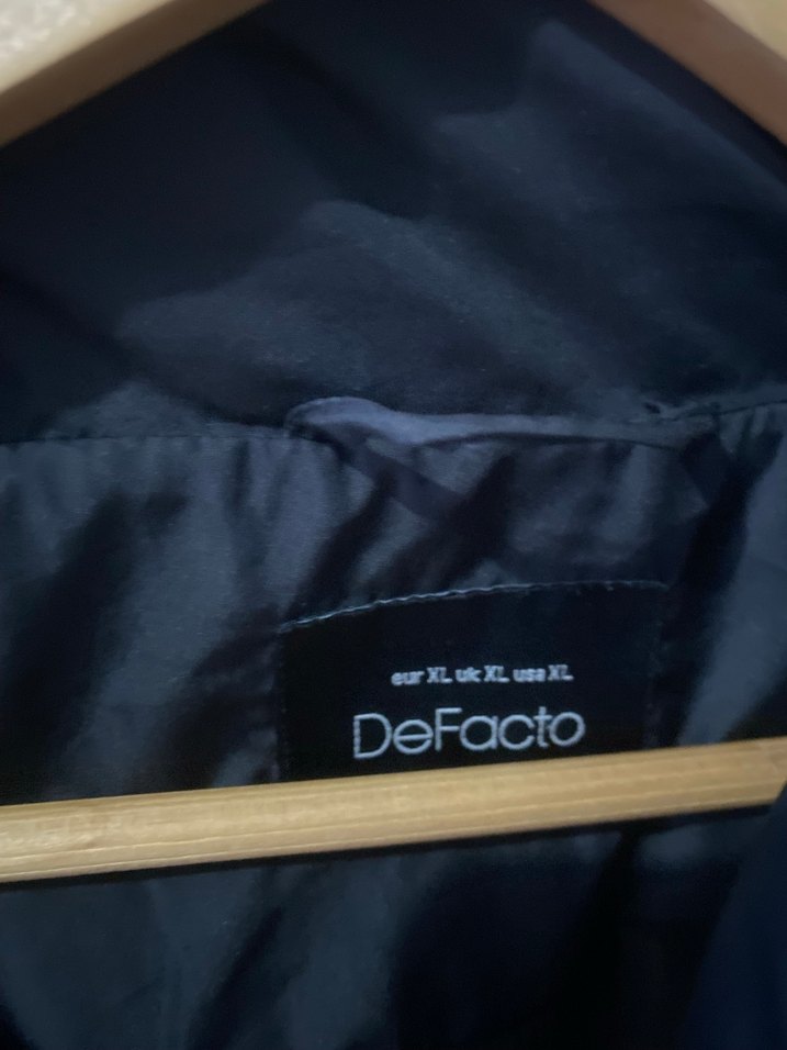 Kadın Siyah Midi Kışlık Fermuarlı Mont - Görsel 4