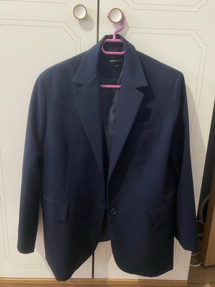 Lacivert Kadın Blazer Ceket - Görsel 5