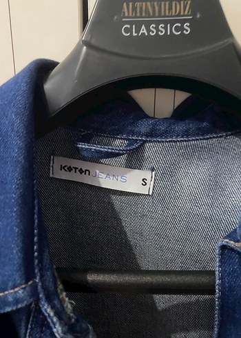 Mavi Düğmeli Kadın Kot Ceket - Görsel 5