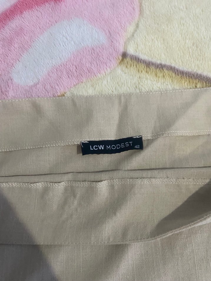 Bej, Uzun, Salaş Bohem Kadın Etek - Görsel 3