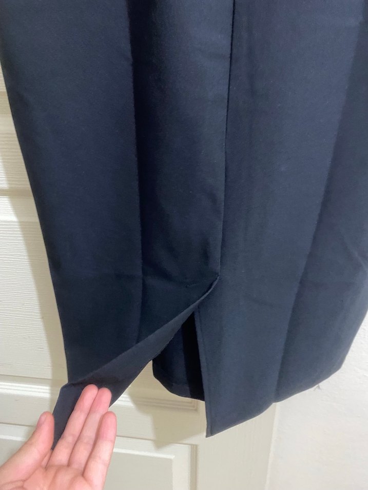 Yüksek Yakalı Siyah Uzun Abiye Elbise - Görsel 5