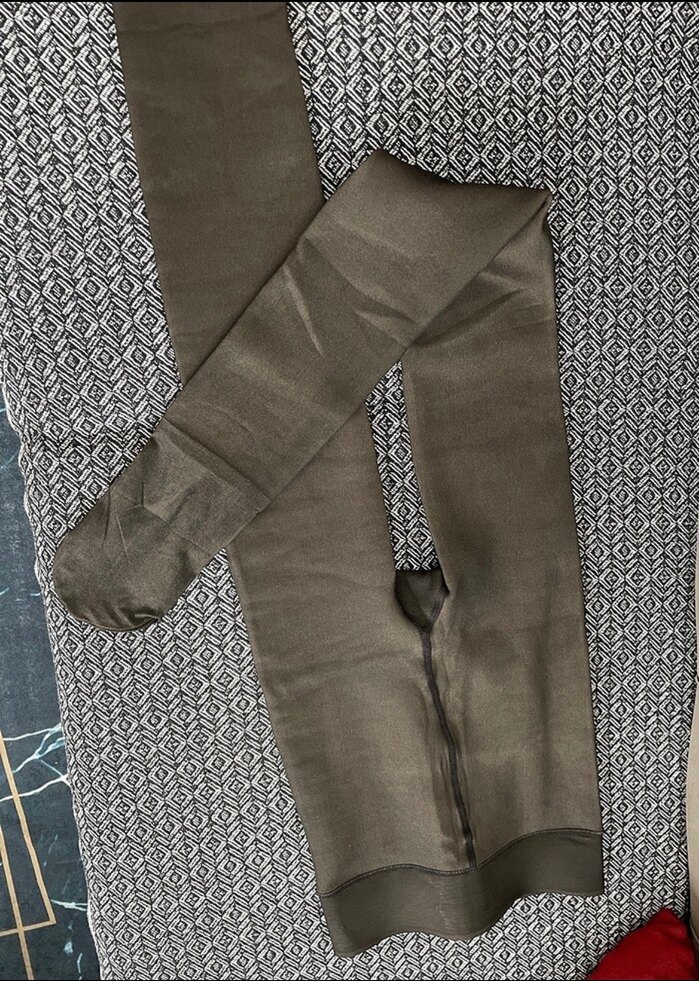 Siyah ten görünümlü kışlık külotlu çorap - Görsel 2