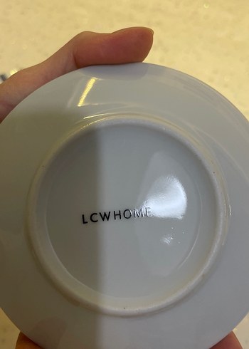 Beyaz ve gri çizgili kahve fincanı seti - Görsel 4