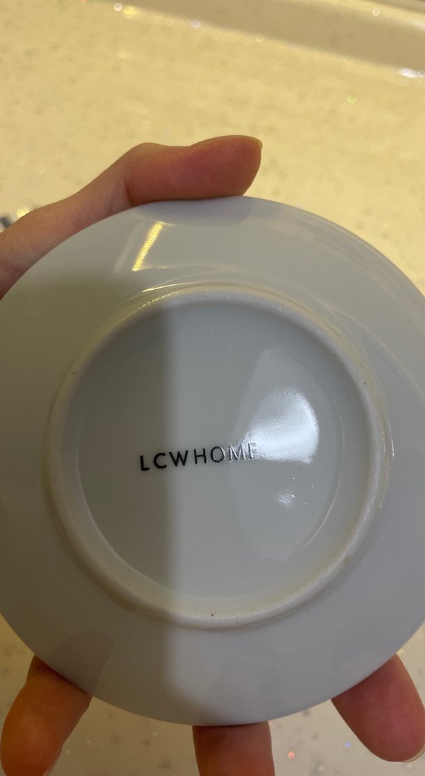 Beyaz ve gri çizgili kahve fincanı seti - Görsel 4