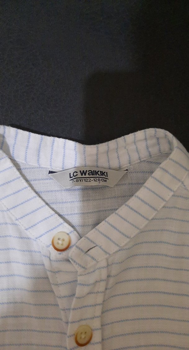 Erkek Gömlek Düğmeli Kısa Kollu - Görsel 3