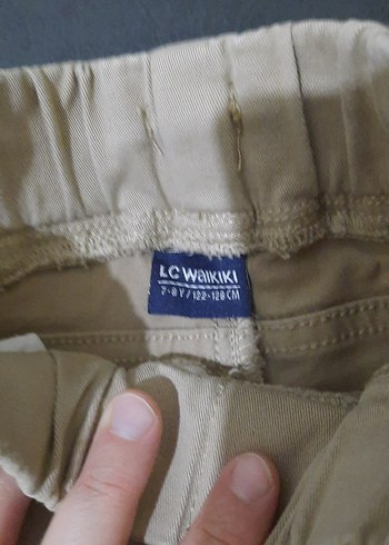 Bej Erkek Çocuk Kemerli Pantolon - Görsel 3