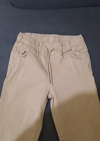 Bej Erkek Çocuk Kemerli Pantolon - Görsel 2