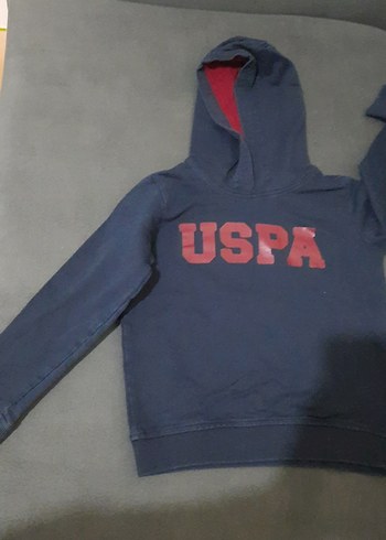 USPA Kapüşonlu Erkek Çocuk Sweatshirt - Görsel 2