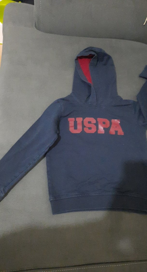 USPA Kapüşonlu Erkek Çocuk Sweatshirt - Görsel 2