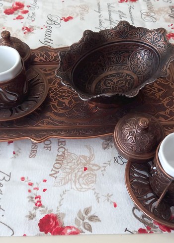 Bakır fincan seti