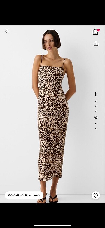 BERSHKA LEOPAR ELBİSE