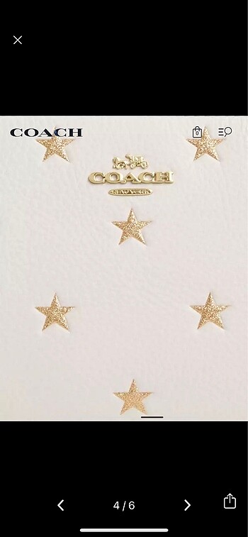  Beden beyaz Renk Coach star serisi