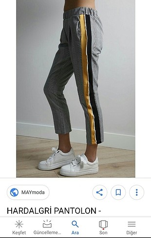 hardal gri pantolon maymoda
