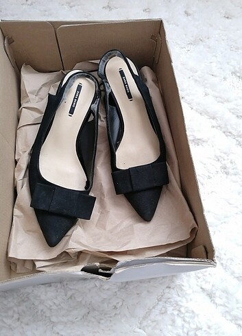 Zara sandalet topuklu siyah