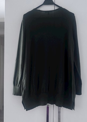 Haki yeşili Uzun Kollu Hırka - Görsel 3