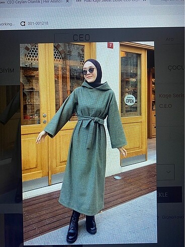 Bağcıklı Oversize elbise