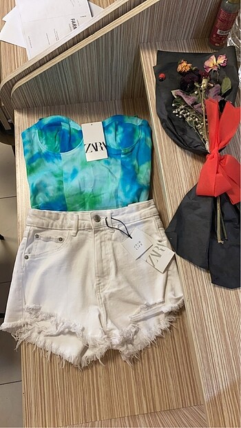 Zara zıbınlı bluz