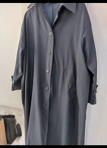 Diğer Lacivert oversize s beden trençkot 