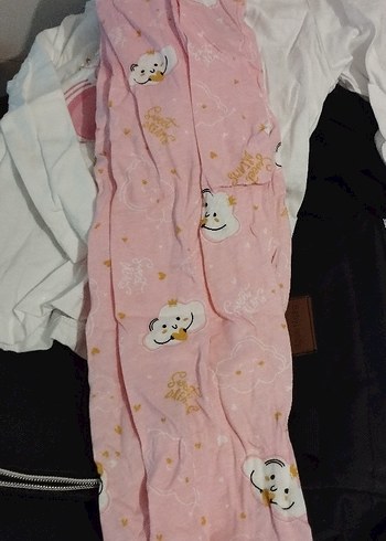 LC Waikiki Kız Çocuk Pembe Pamuklu Uzun Kollu Pijama Takımı