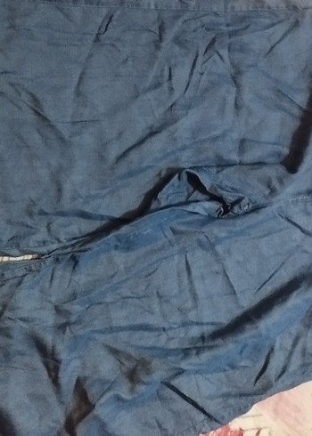LC Waikiki Bohem Tarzı Lacivert Keten Salaş Kadın Pantolon