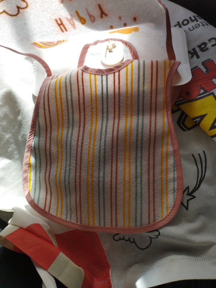 Bebek için renkli baskılı önlük - Görsel 3