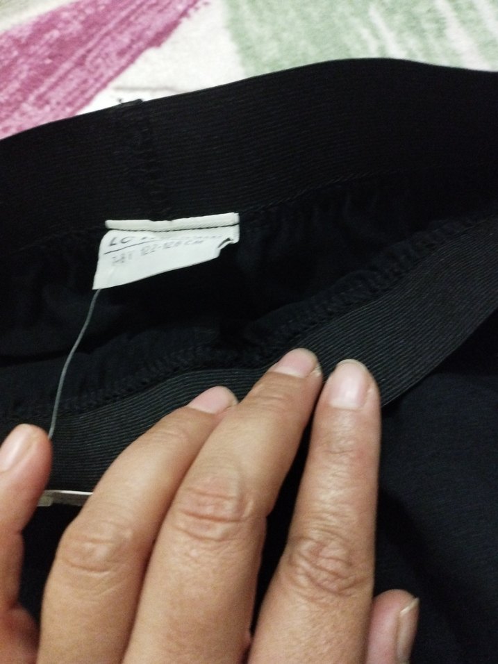 Kız Çocuk Siyah Renkli Bağlamalı Tayt - Görsel 5