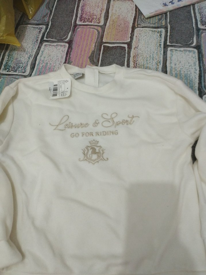 Kız Çocuk Beyaz Kısa Kollu Tişört - Görsel 2