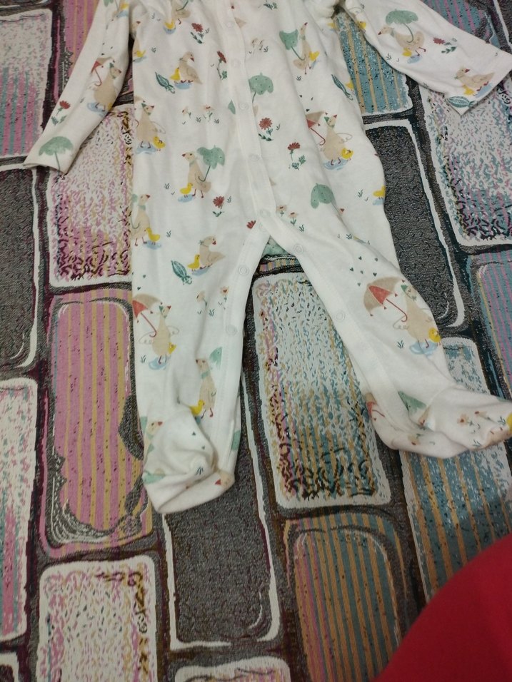 Uzun Kollu Pamuklu Bebek Tulum - Görsel 2