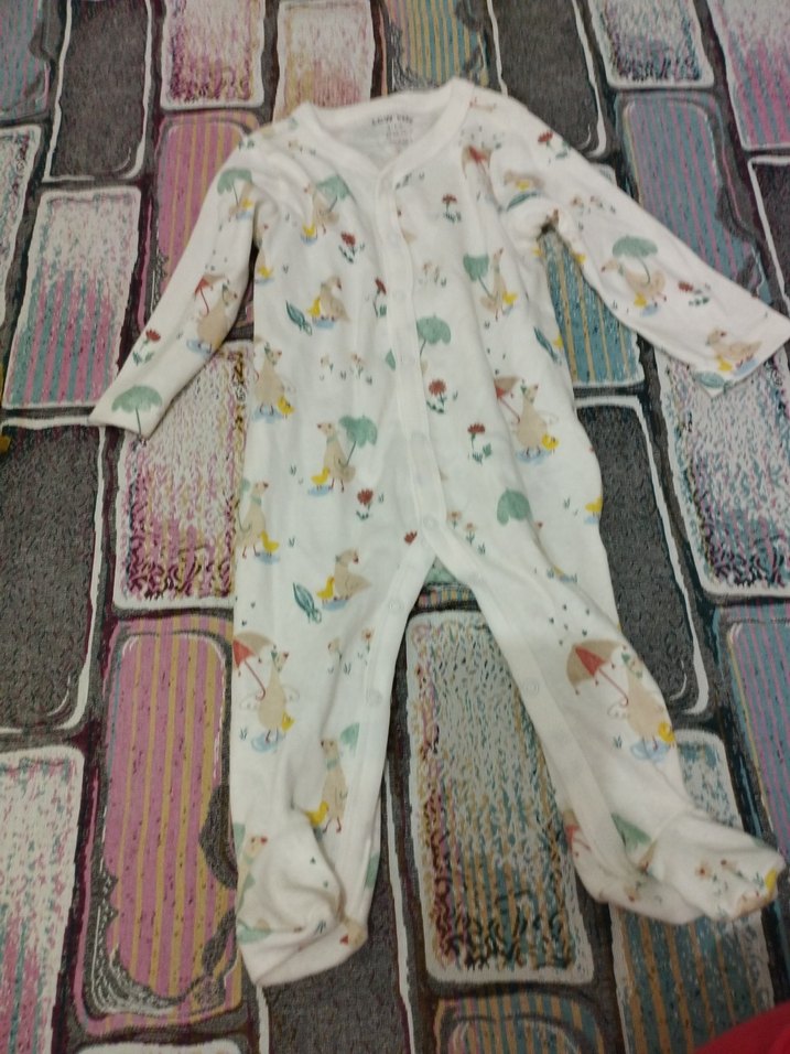 Uzun Kollu Pamuklu Bebek Tulum - Görsel 4